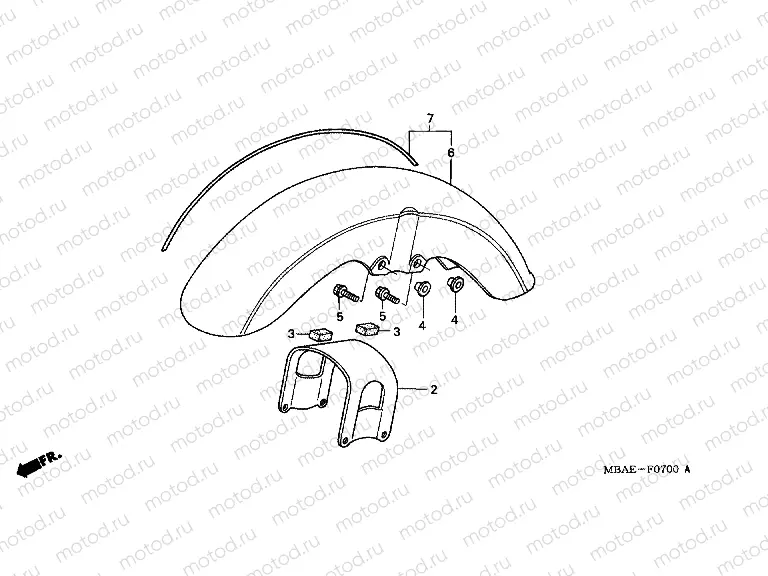 F-7 FRONT FENDER