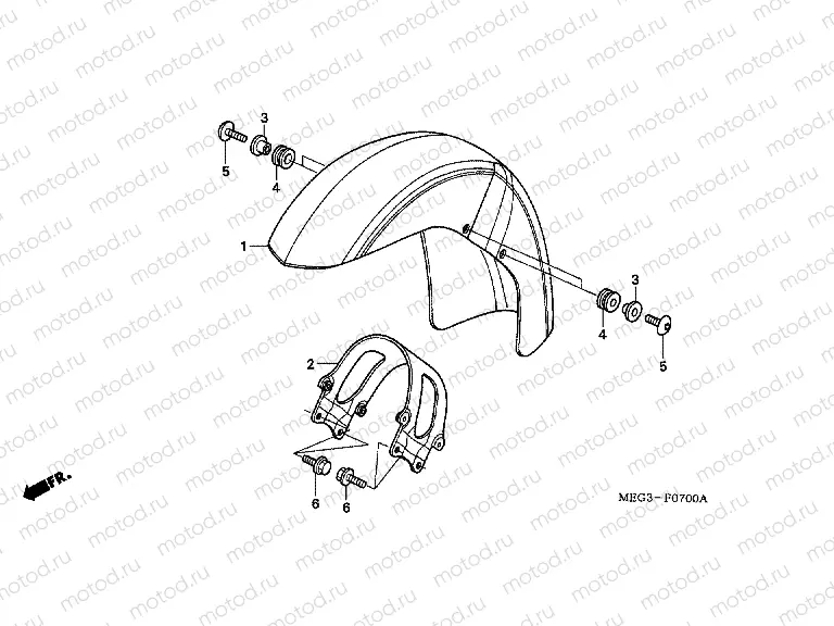 F-7 FRONT FENDER