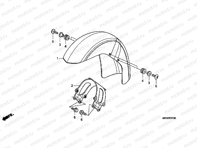 F-7 FRONT FENDER