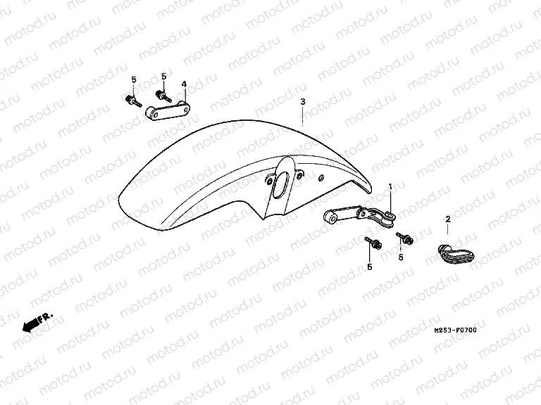 F-7 FRONT FENDER