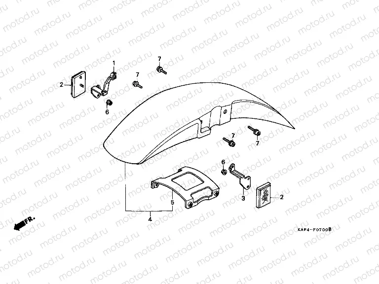 F-7 FRONT FENDER