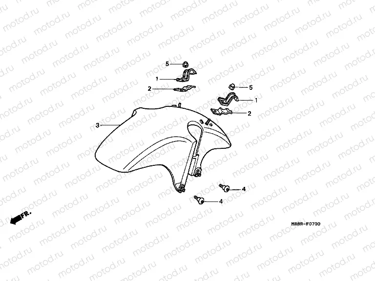 F-7 FRONT FENDER