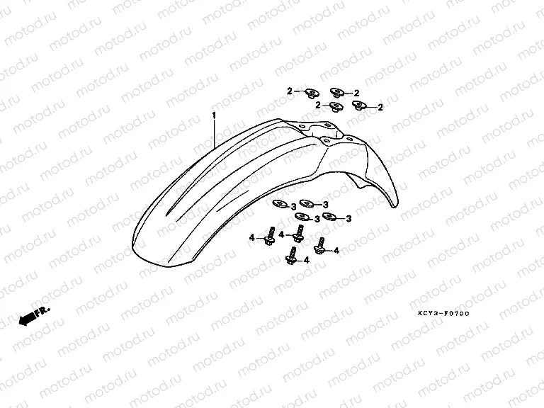 F-7 FRONT FENDER