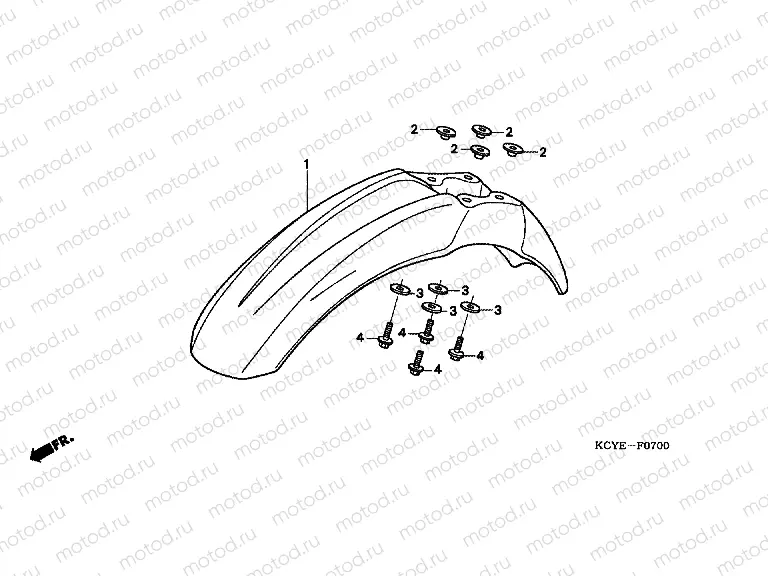 F-7 FRONT FENDER