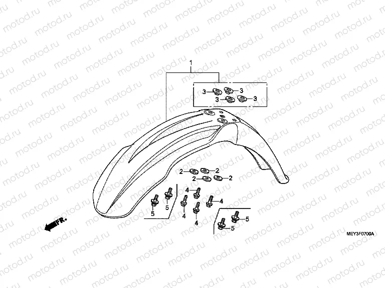F-7 FRONT FENDER