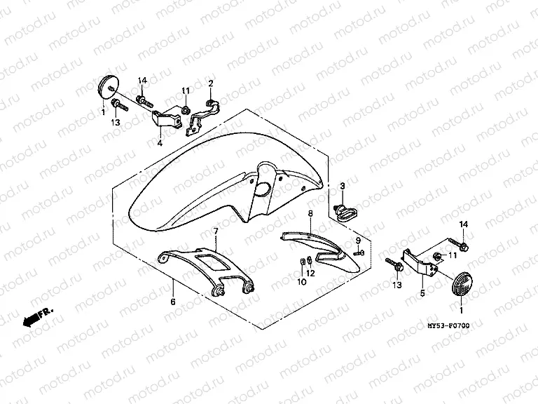 F-7 FRONT FENDER