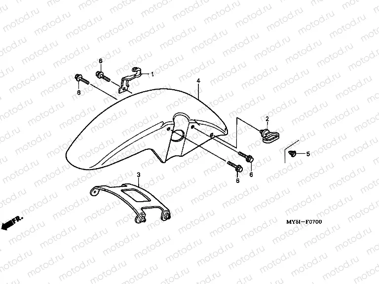 F-7 FRONT FENDER