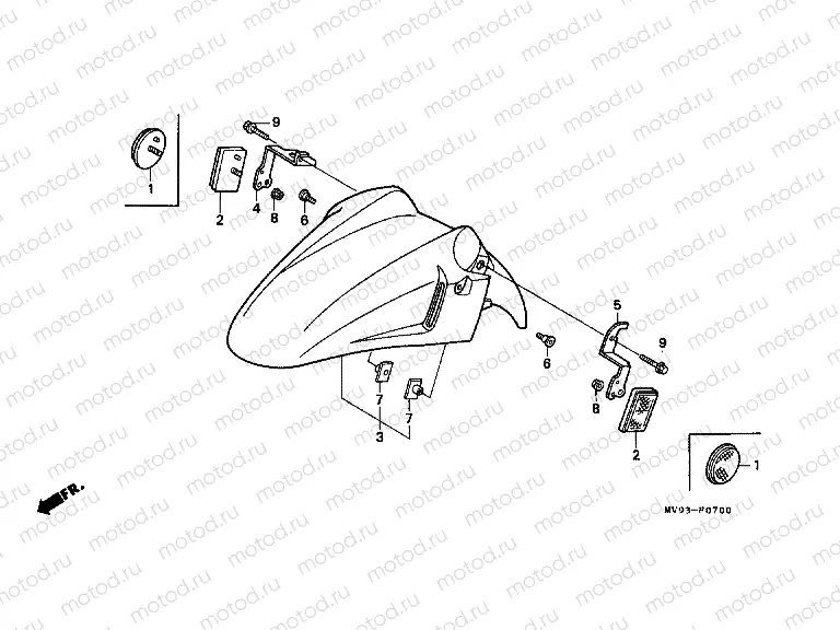 F-7 FRONT FENDER