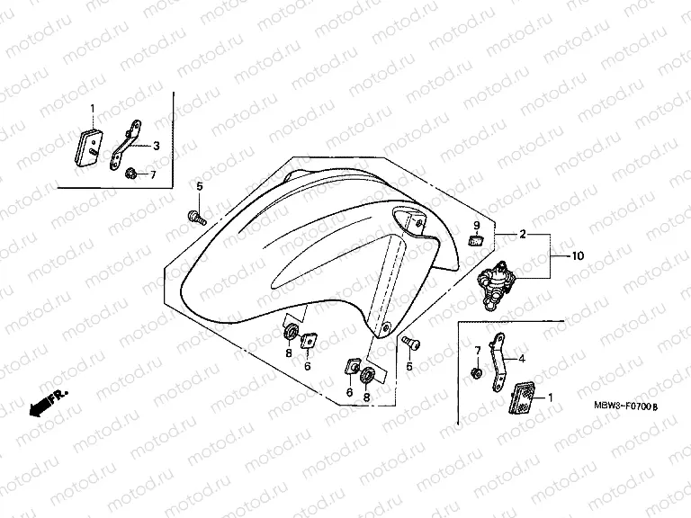 F-7 FRONT FENDER