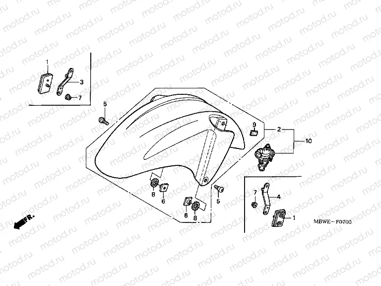 F-7 FRONT FENDER