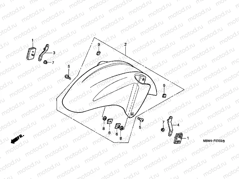 F-7 FRONT FENDER