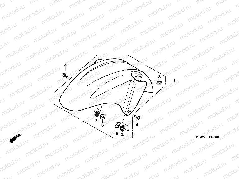 F-7 FRONT FENDER