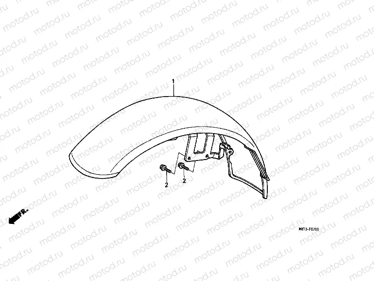 F-7 FRONT FENDER