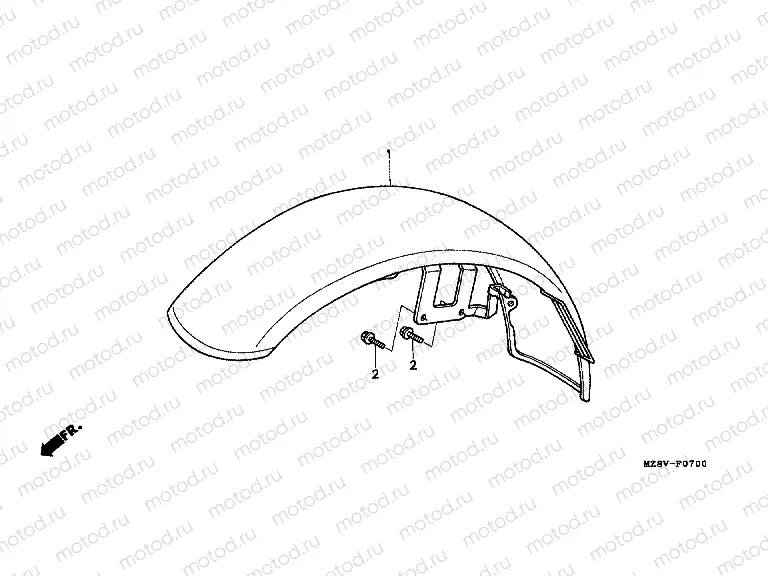 F-7 FRONT FENDER
