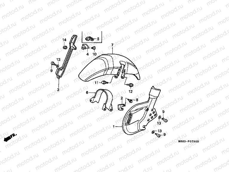 F-7 FRONT FENDER