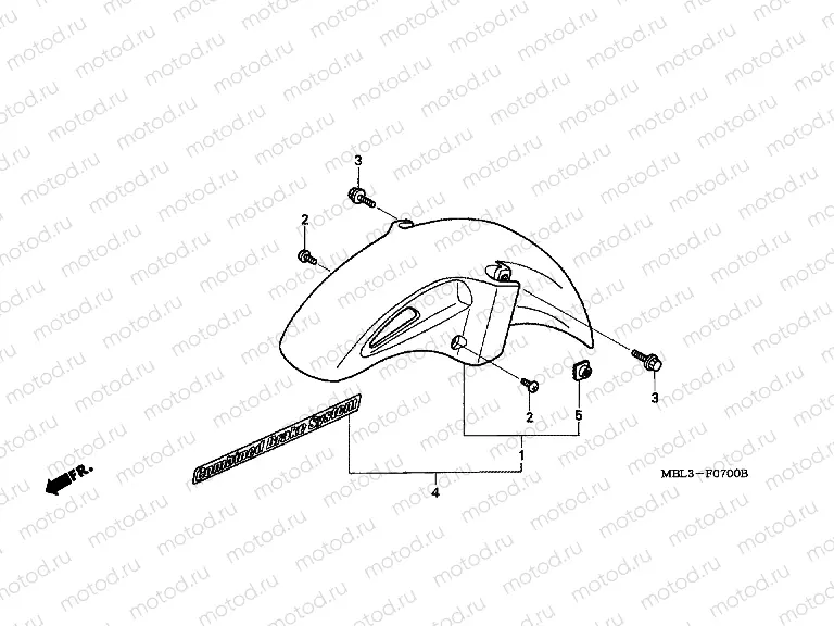 F-7 FRONT FENDER