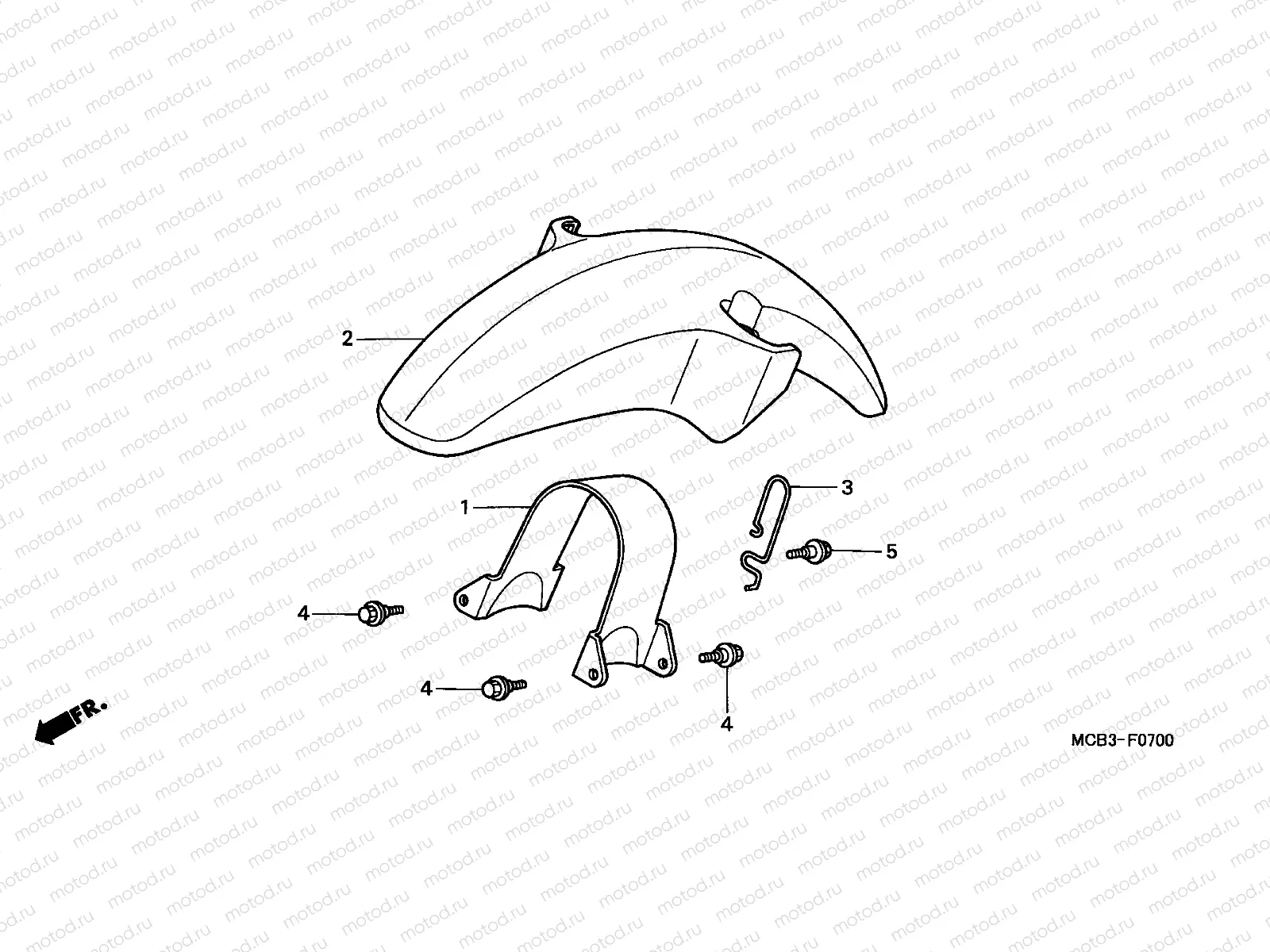 F-7 FRONT FENDER