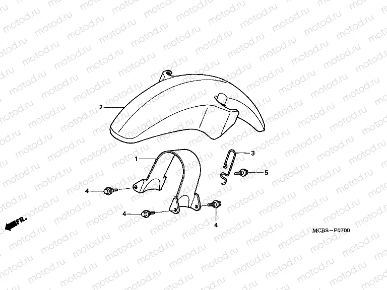F-7 FRONT FENDER