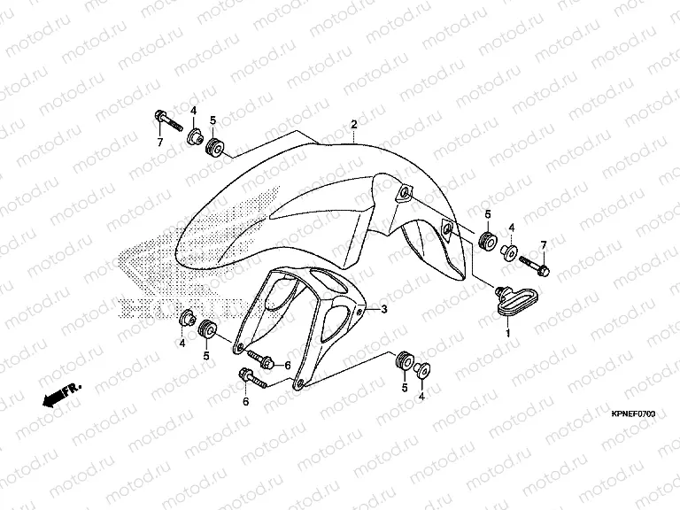 F-7 FRONT FENDER