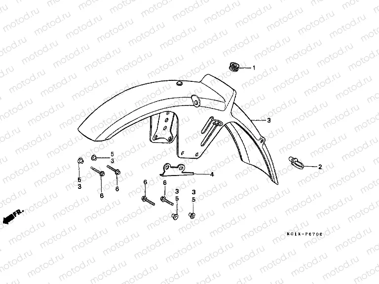 F-7 FRONT FENDER
