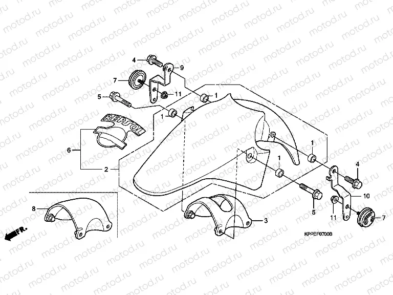 F-7 FRONT FENDER