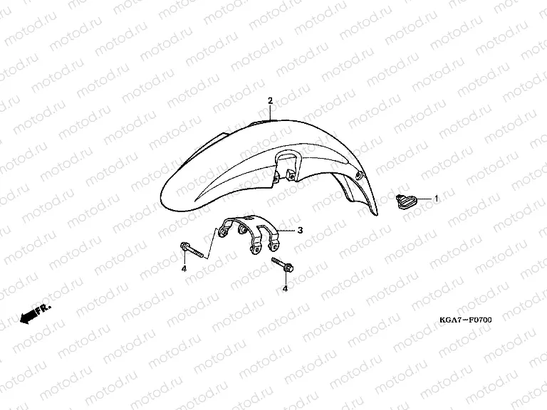 F-7 FRONT FENDER