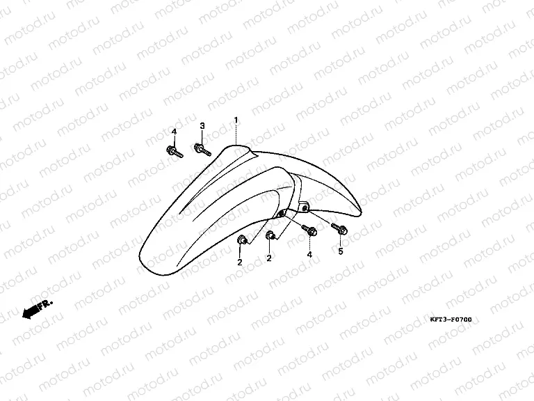 F-7 FRONT FENDER