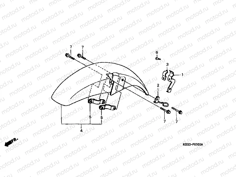 F-7 FRONT FENDER