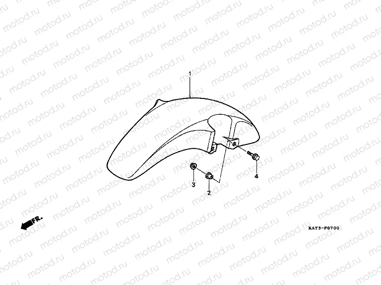 F-7 FRONT FENDER