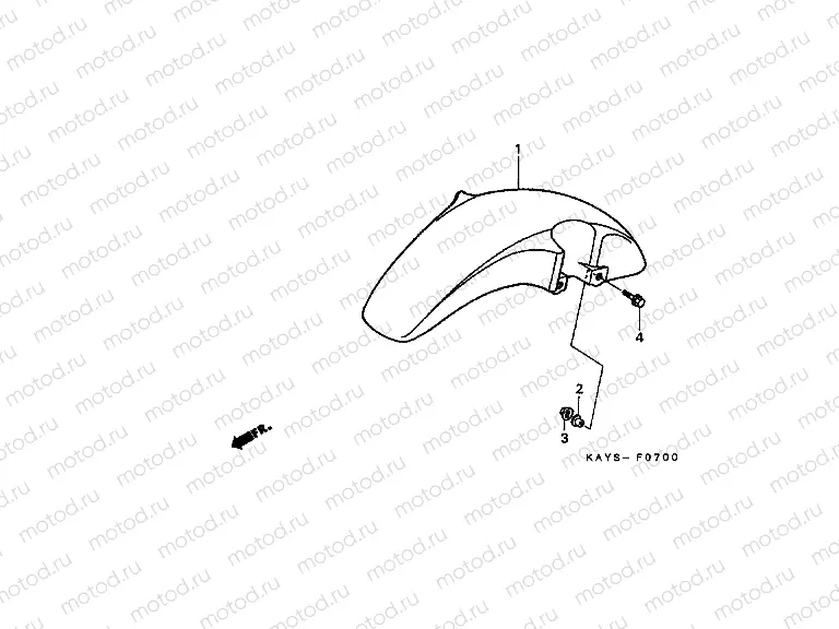 F-7 FRONT FENDER