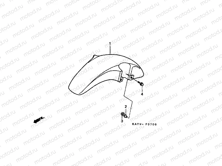 F-7 FRONT FENDER