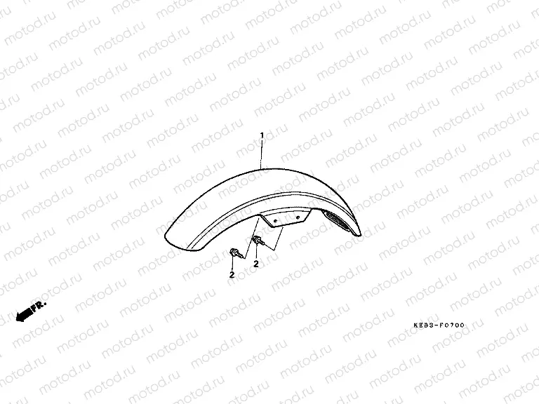 F-7 FRONT FENDER