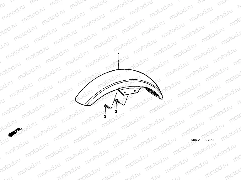 F-7 FRONT FENDER