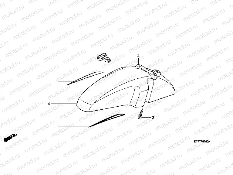 F-7 FRONT FENDER
