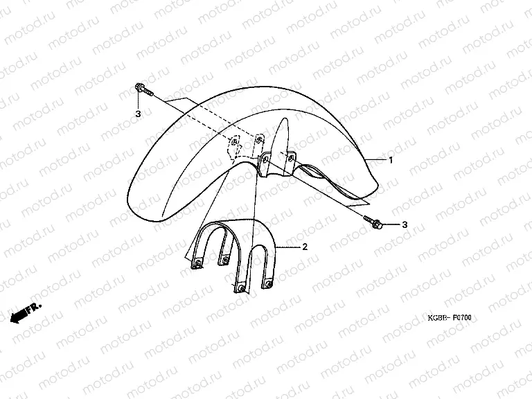 F-7 FRONT FENDER