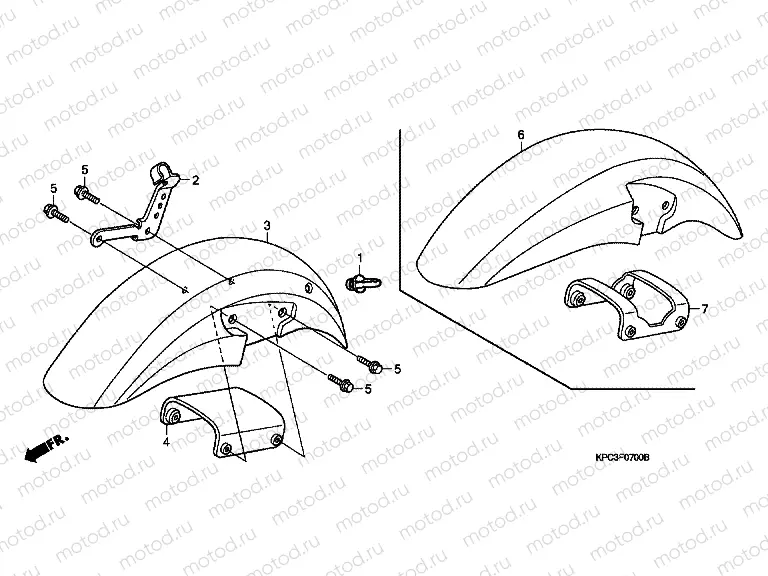 F-7 FRONT FENDER