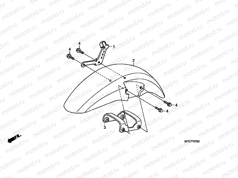 F-7 FRONT FENDER