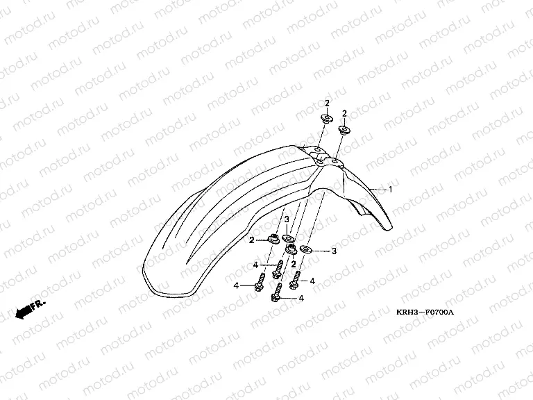 F-7 FRONT FENDER