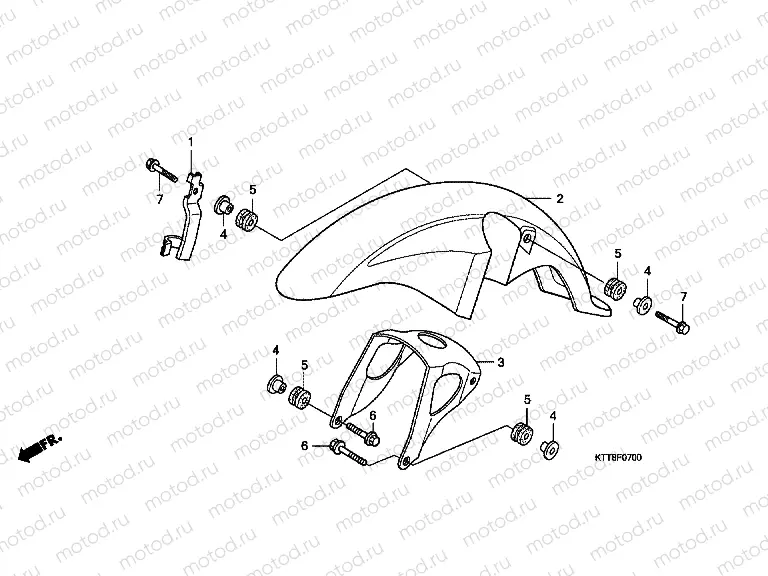F-7 FRONT FENDER