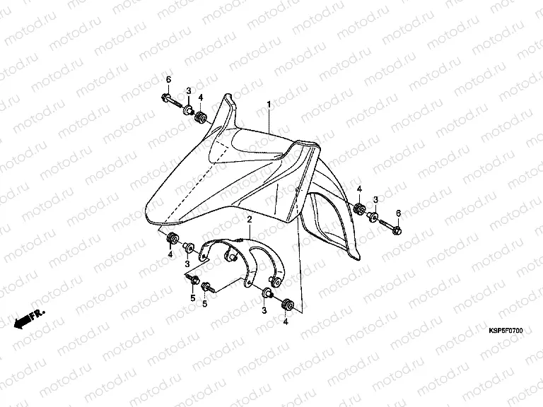 F-7 FRONT FENDER