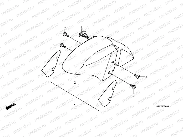 F-7 FRONT FENDER