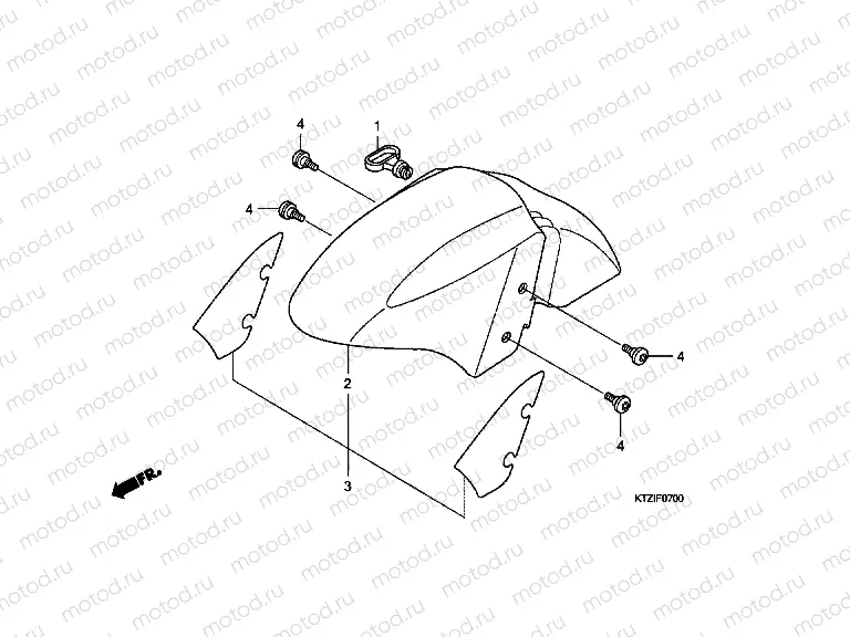 F-7 FRONT FENDER