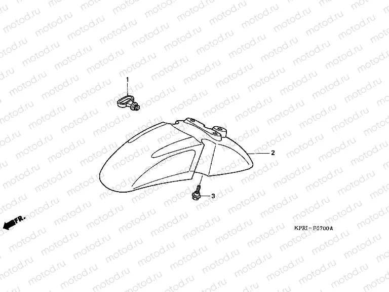 F-7 FRONT FENDER