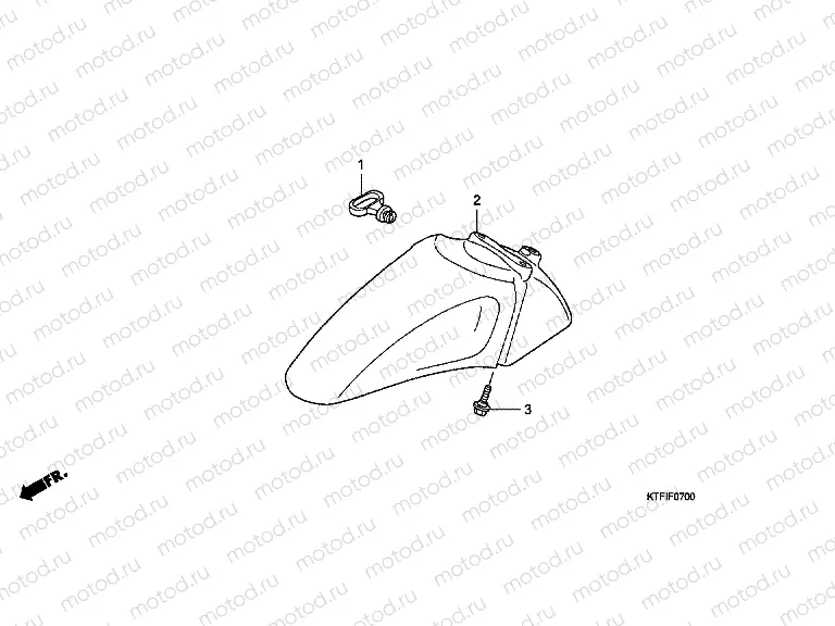 F-7 FRONT FENDER