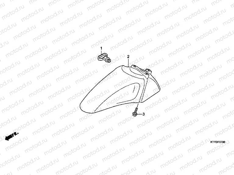 F-7 FRONT FENDER