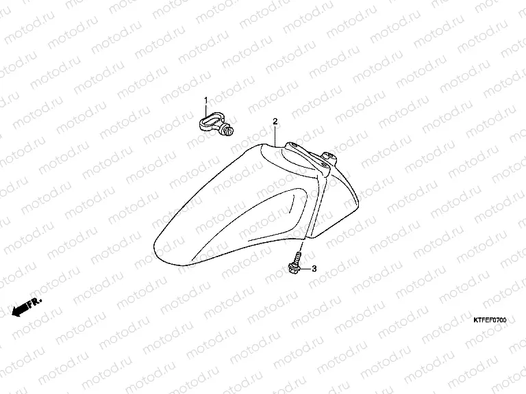F-7 FRONT FENDER
