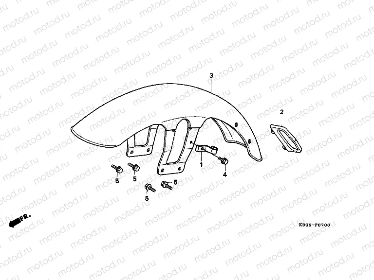 F-7 FRONT FENDER
