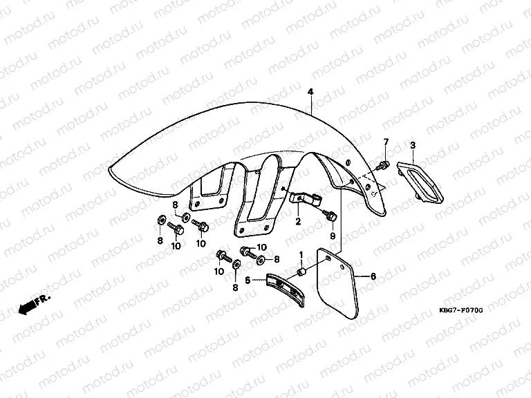 F-7 FRONT FENDER