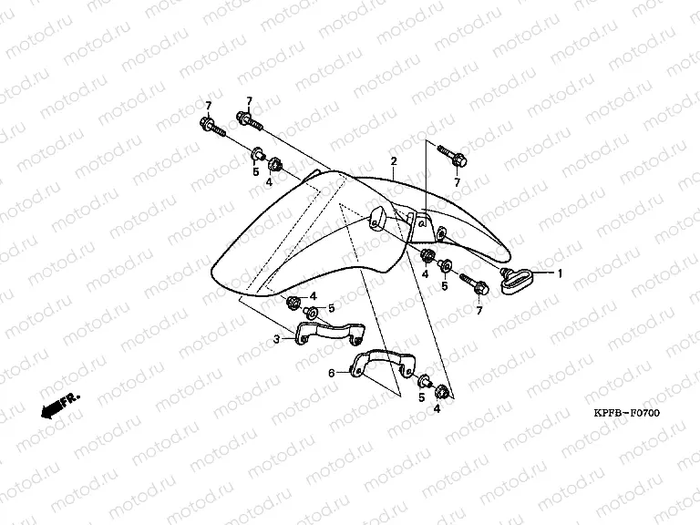 F-7 FRONT FENDER