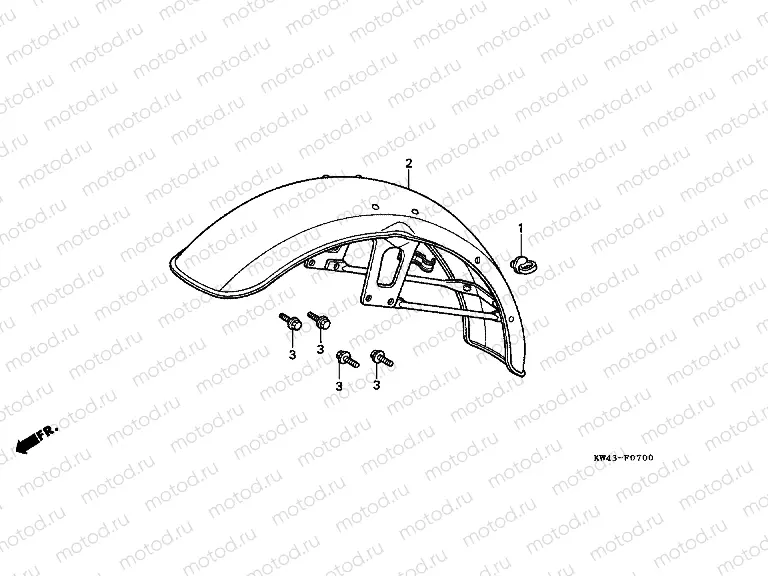 F-7 FRONT FENDER